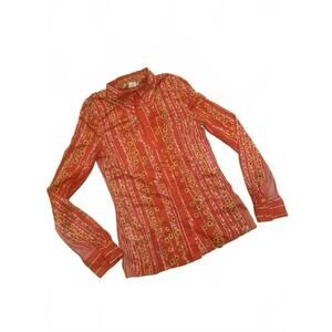 Vintage Bronson of California Red Floral Women's Blouse